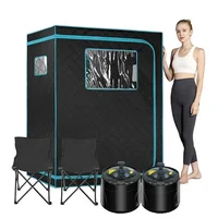 Full Size Steam Sauna Set Large Space Home Spa With Steamer EU US AU UK Plug for Relaxation Detox 1
