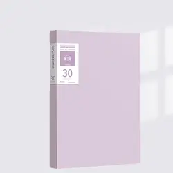 Multifunctional Waterproof Document Organizer in Morandi Colors (Purple - 30 sheets)