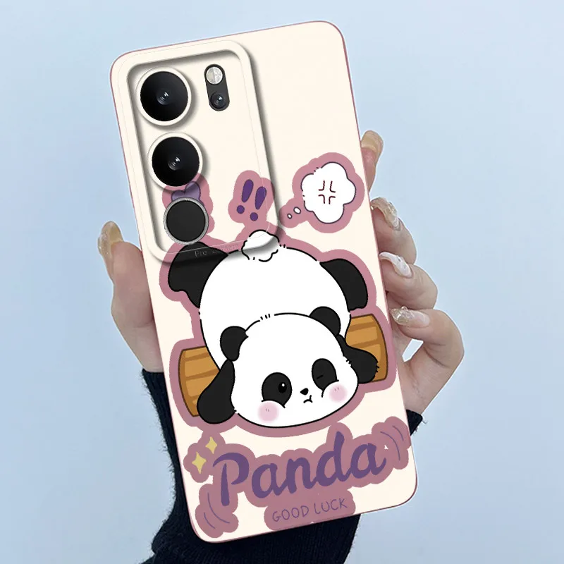 Cute Panda and Cats Silicone Soft Back Cover – Shockproof Casing