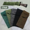 5pcs Silicone Treated Gun Socks 55 × 3.9 in Knit Gun Socks Flexible Design Hunting and Shooting Holder Socks for Rifles 1