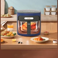 Visual Air Fryer New Homehold Automatic Transparent Large Capacity Oven Integrated Deep Frying Pan 2