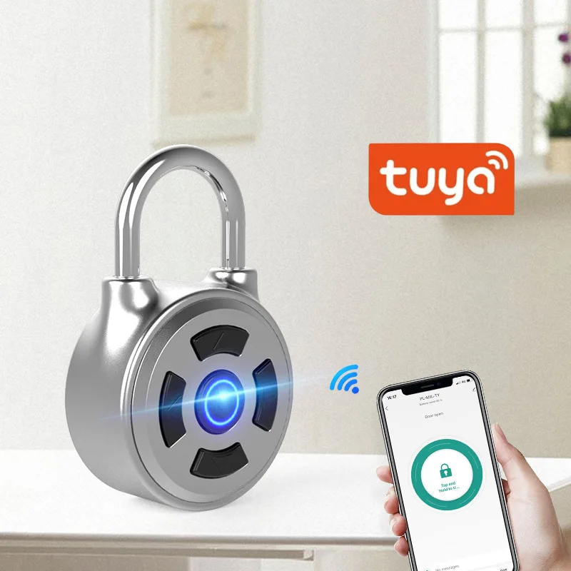 

Дверной смарт-замок Tuya, металлический замок с кодом и поддержкой Bluetooth и приложения, для велосипедов