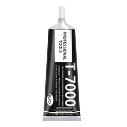 Waterproof Black Glue for Screen Repair & Jewelry Crafts - Super Strong Multipurpose Adhesive (T7000 110ML)