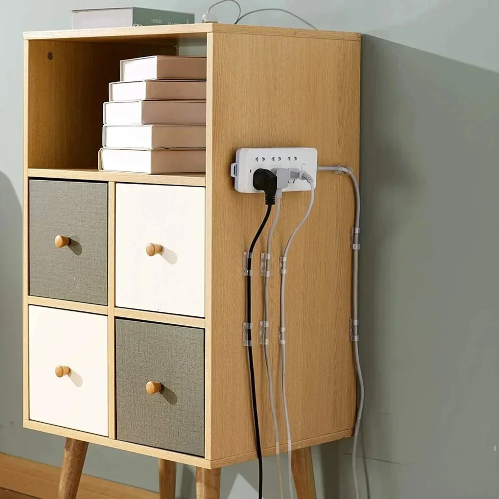 5/20Pcs Cable Clips Self-Adhesive Cable Organizer Cord Management System Cord Holder for Wire Management Desk Car Office Home