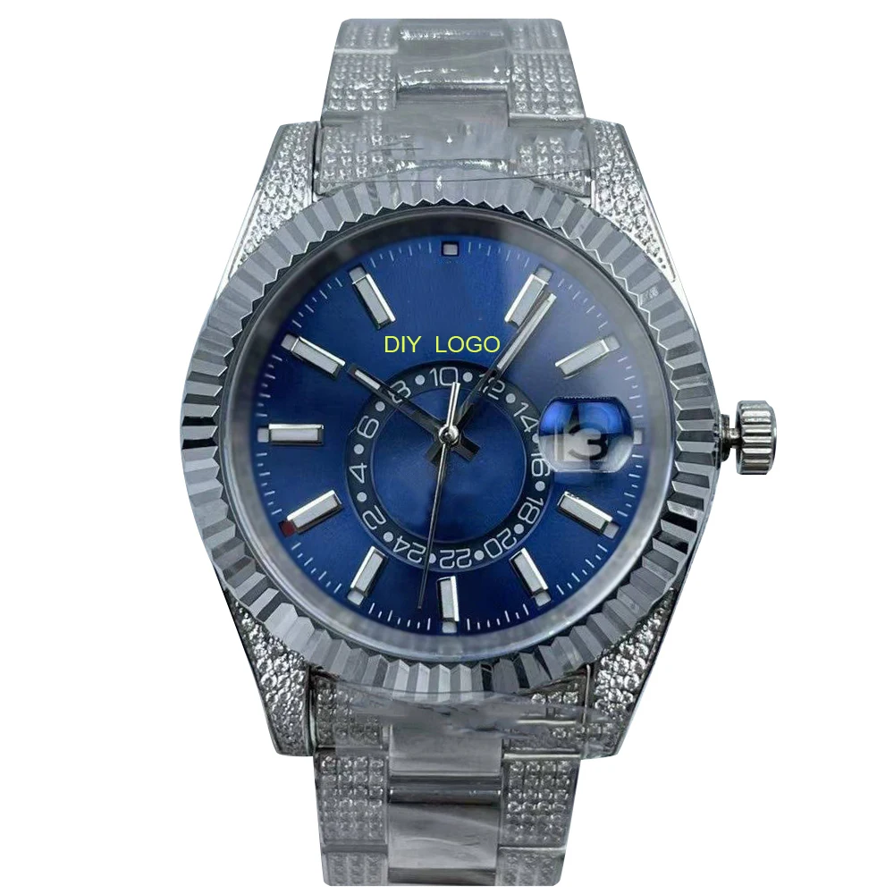 Elegant 41mm men's wristwatch with stainless steel case