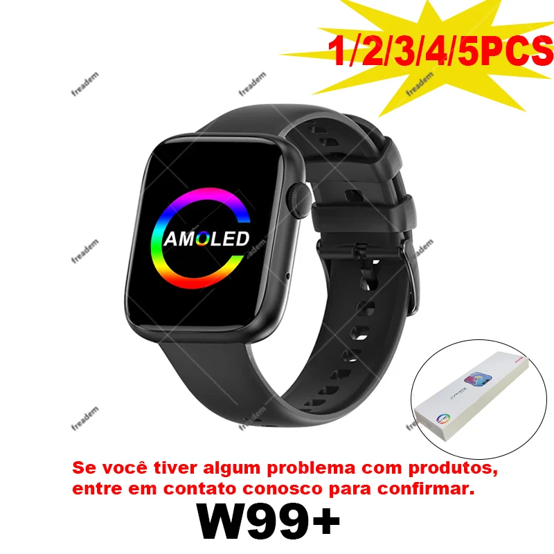 

W99 Plus Smart Watch Amoled Screen 45mm 1GB ROM Local Music Message Photos Album Gesture Control W99+ Men Women Smart Watch 2023