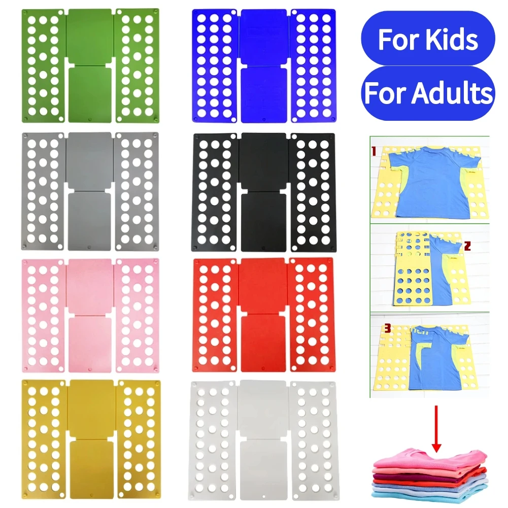 Perforated Board Clothes Shirts Bender Plastic Folding Board T Shirts Folder for Closet Cabinet Organizer Bathroom Storage clothes folding board