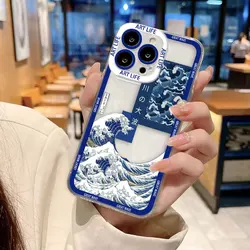 The Great Wave Kanagawa Clear Phone Case - Samsung A365G (NCCLR01)
