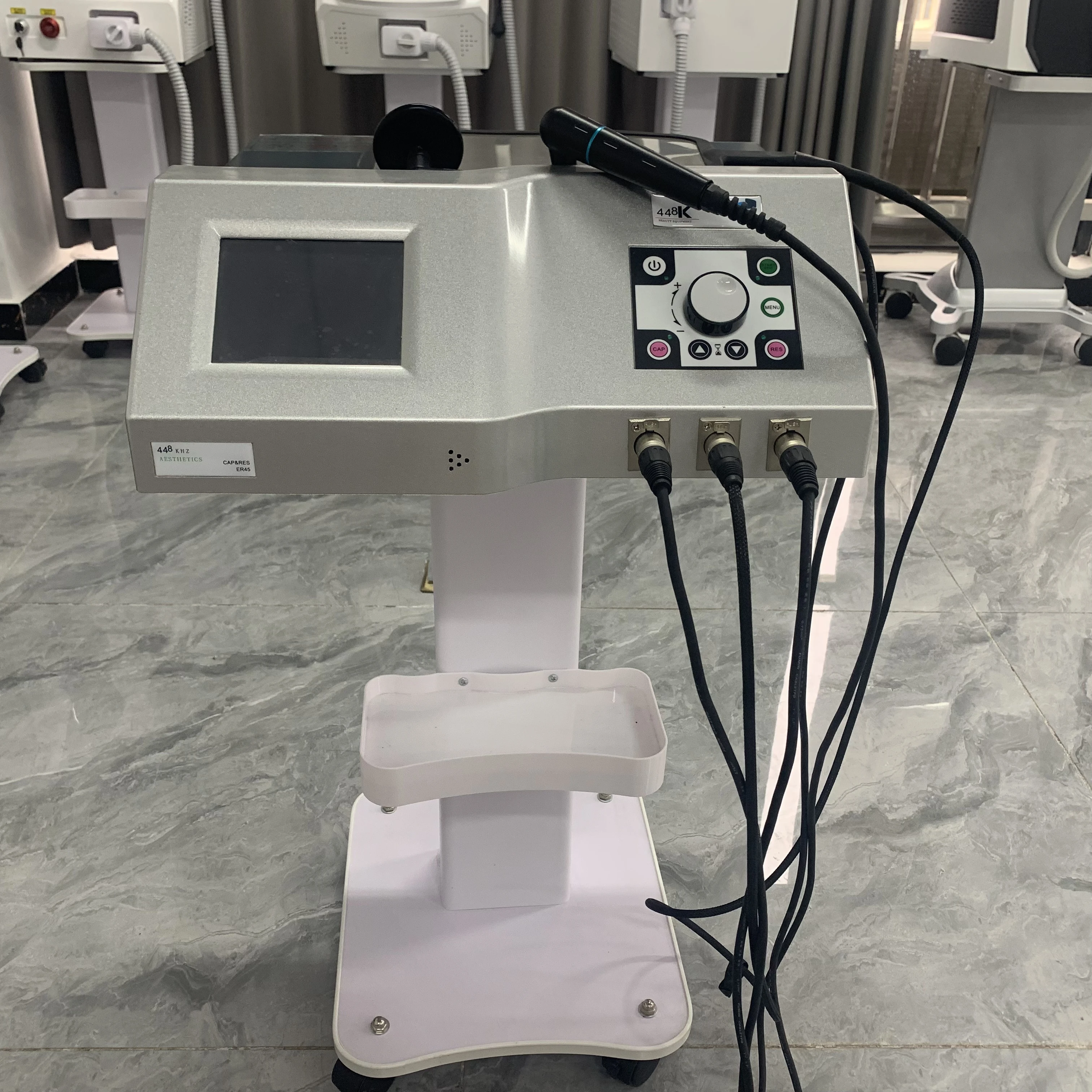 INDIBA Activ 902 RF 448KHZ Diathermy Pain Relief Cellulite Facial Lift Postpartum Repair Slimming Beauty Machine