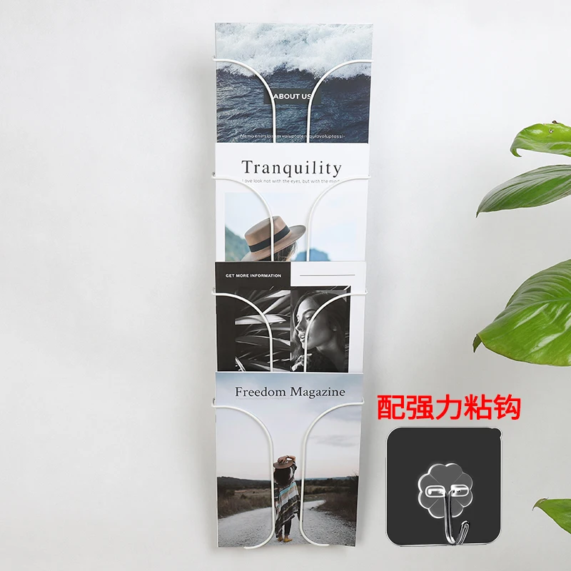 Wall Magazine Rack Floating Shelves Shelf Storage Table Metal Kitchen Office Bookcase Small Desk Furniture Bookshelf Large Book