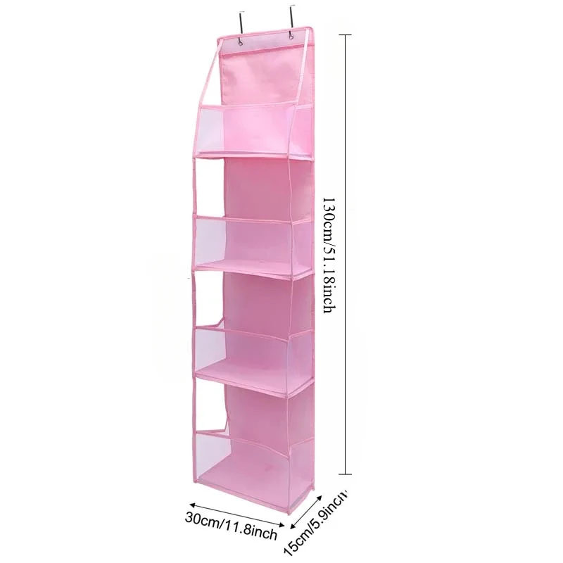 4Layer Storage Bag Foldable Hanging Organizers for Bathroom Behind Door Snacks Toys Clothes Storage Accessories Closet Organizer - AliExpress 15