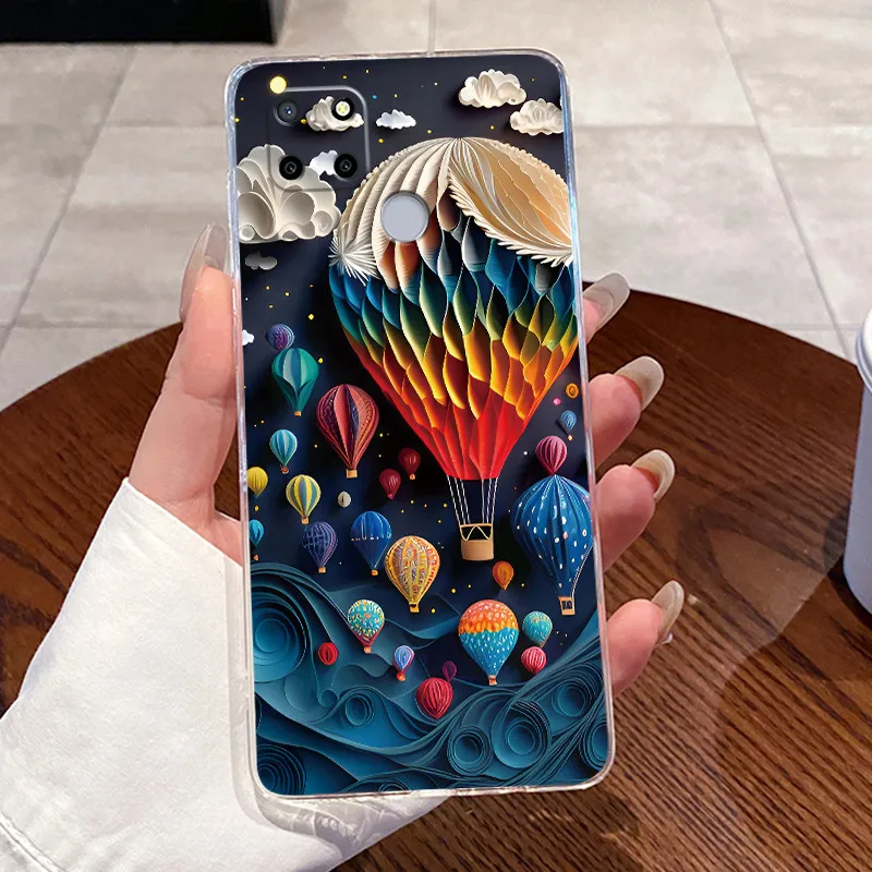 Aesthetic Cute Cat Astronaut Transparent Silicone Phone Case Cover