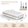 2000W Non-Stick Electric Grill Smokeless Barbecue Machine Home Electric Baking Tray Multi -Functional Cooking Pot 2