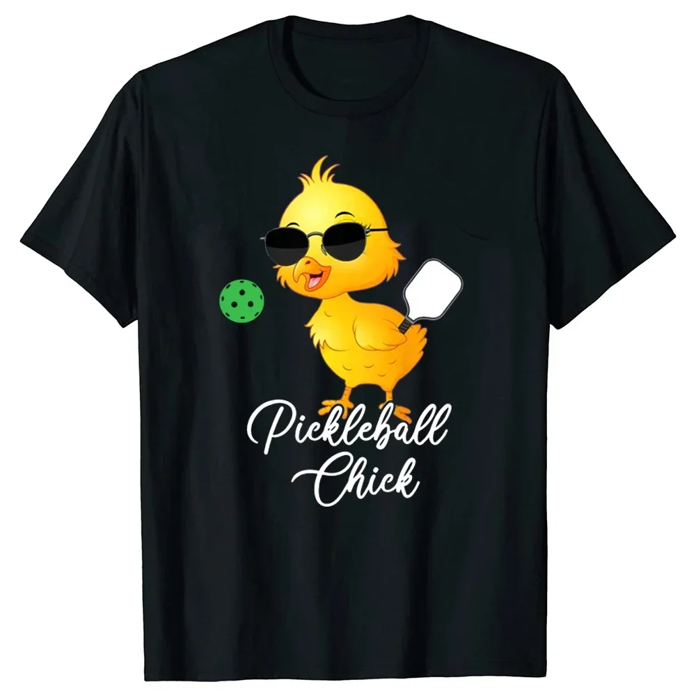 

Funny Birthday Gifts Pickleball Chick T Shirts Graphic Streetwear Short Sleeve Style T-shirt Mens Clothing Anime Clothes