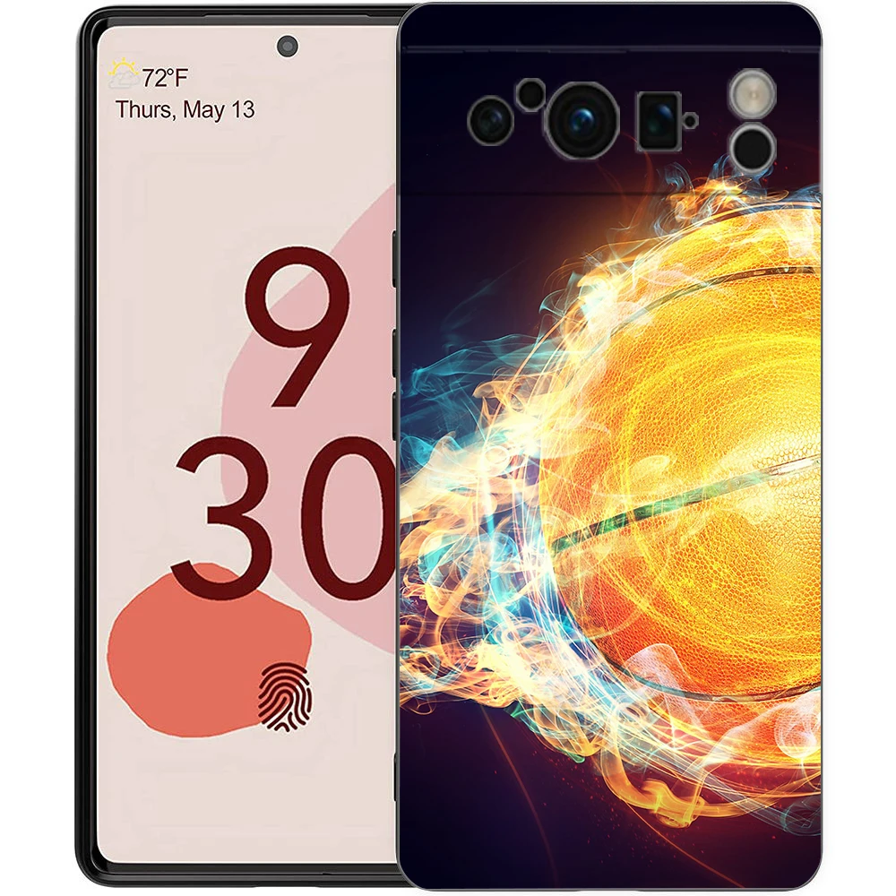 Coole Basketball-Handyhülle für Google Pixel 9, 8, 7, 6, 7A, 6A, Pro, stoßfestes Silikon, weich, 9 Pro, XL, Silikonhülle, Capas Fundas – Detail 5