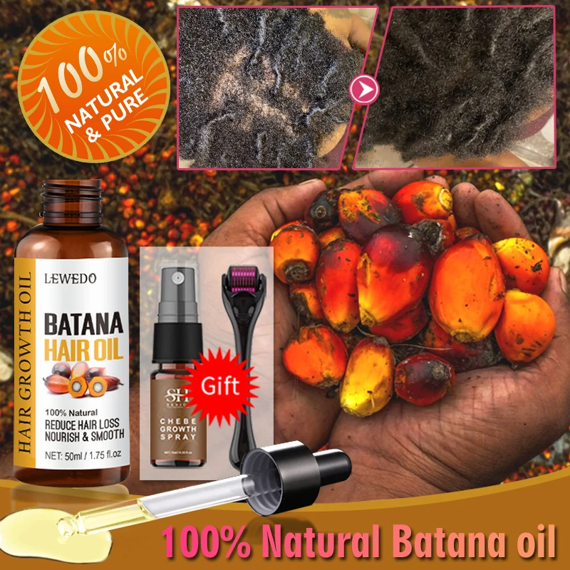 

Natural 50ml Pure Batana Oil For Hair Growth Batana Oil Butter Hair Mask From Honduras Hair Loss Treatment For Black Men & Women