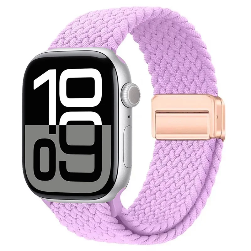 Nylon Braided Magnetic Strap for Apple Watch - Comfortable and Stylish Design