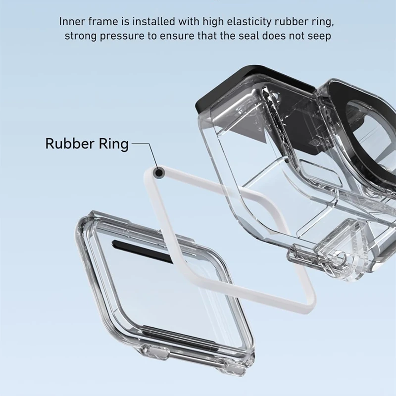 Transparent Waterproof Protective Case with Bracket