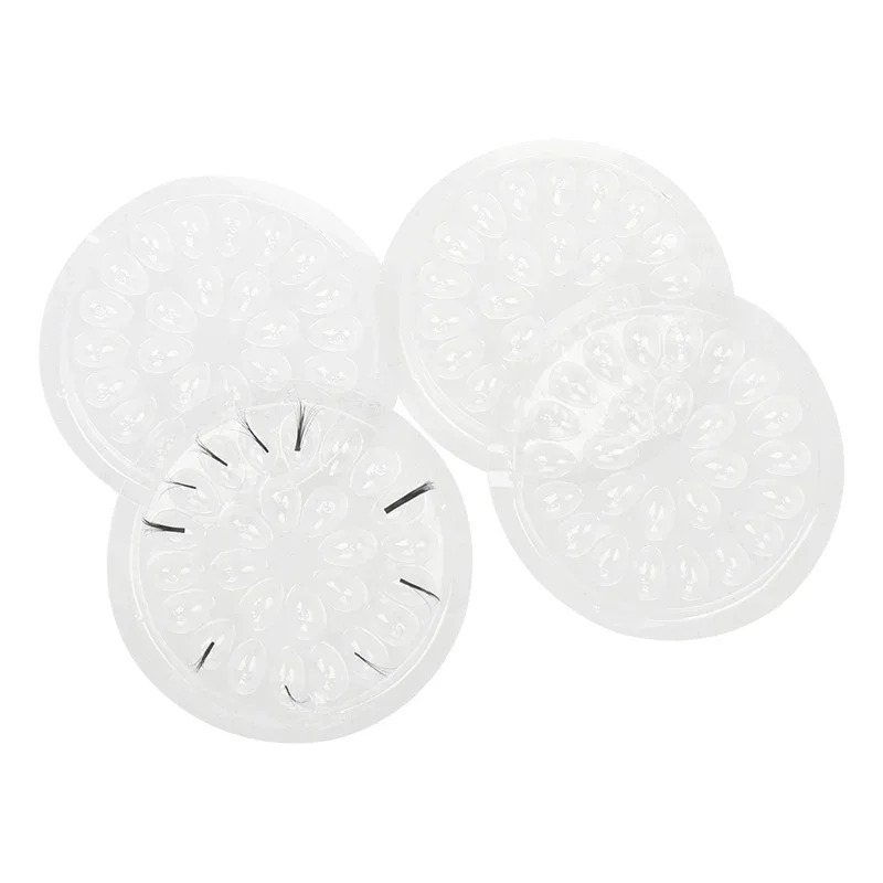 Holder Sticker Extension  Eyelash HOT 100 pcs Disposable Glue Adhesive Pallet For Eyelash Makeup Tools Plastic Flower Eyelash