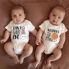 Can't Have One Without The Other Twin Baby Boys Clothes Bodysuits Cute Print Fashion Newborn Onesie Summer Ropa De Bebe Niña 1
