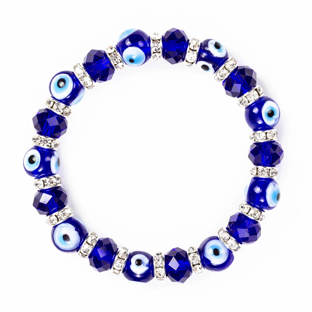 Blue Turkish Evil Eye Bead Bracelet For Women Ladies Men Baby Bracelet Devil Greek Eye Jewelry,Hamsa, Nazar, Evil Eye Bracelets