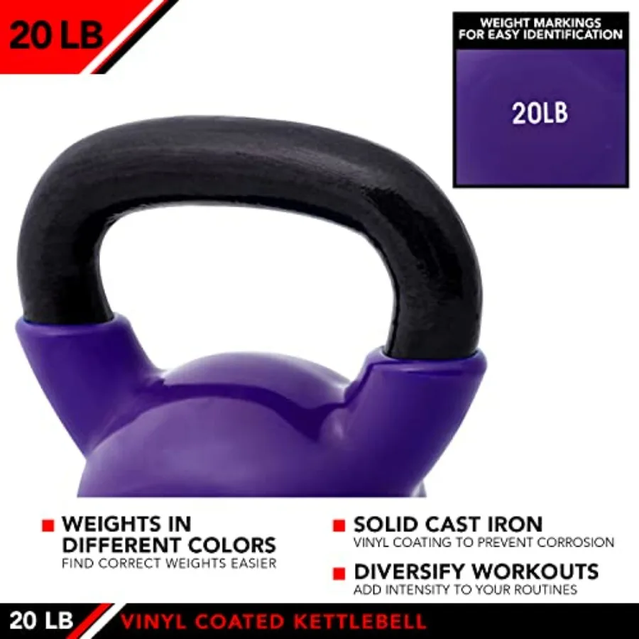 Kettlebell Weights Vinyl Coated Iron