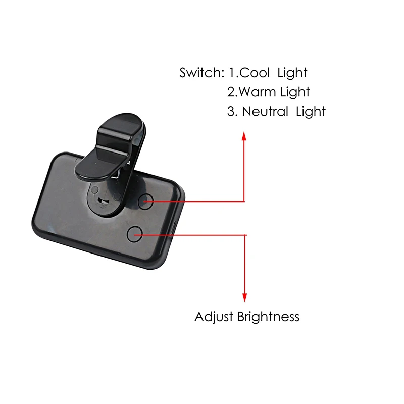 

1PCPortable Mini Selfie Fill Light Rechargeable 3 Modes Adjustable Brightness Clip On For Phone, Laptop, Tablet Meeting, Make Up