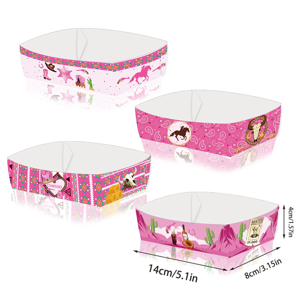Vibrant Disposable Paper Food Trays