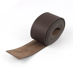 Premium Brown Leather Jewelry Craft Cord - Versatile Flat Faux Leather Lace - Width 25mm (Dark coffee)