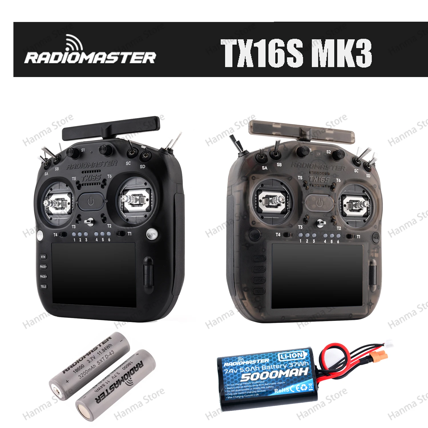 Radio ELRS TC 6200 5000 18650 pour Drone FPV - 295,39€
