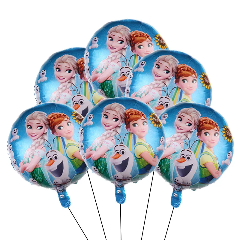 Description Picture 5 of item6pcs Frozen 18inch Foil Balloons Princess Anna Elsa Olaf Helium Globos Wedding Baby Shower Girl's Birthday DIY Party Decorations