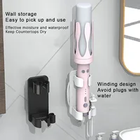 Hair Curler Straighteners Holder Curling Bracket Wall Mounted Hair Dryer Organizer For Bathroom Home Accessories