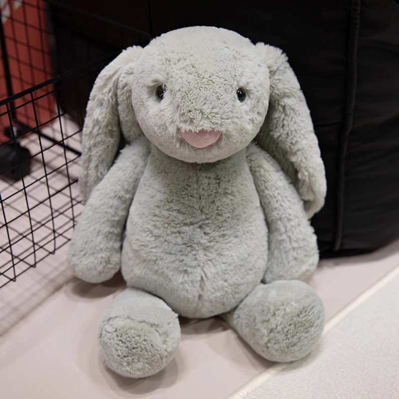 thumbnail image 1 of Lindo conejo de peluche Lop, muñeco de conejo de orejas largas y suave, divertido compañero de sueño para bebés, delicado adorno para el hogar, regalos para niños, 1 of 5