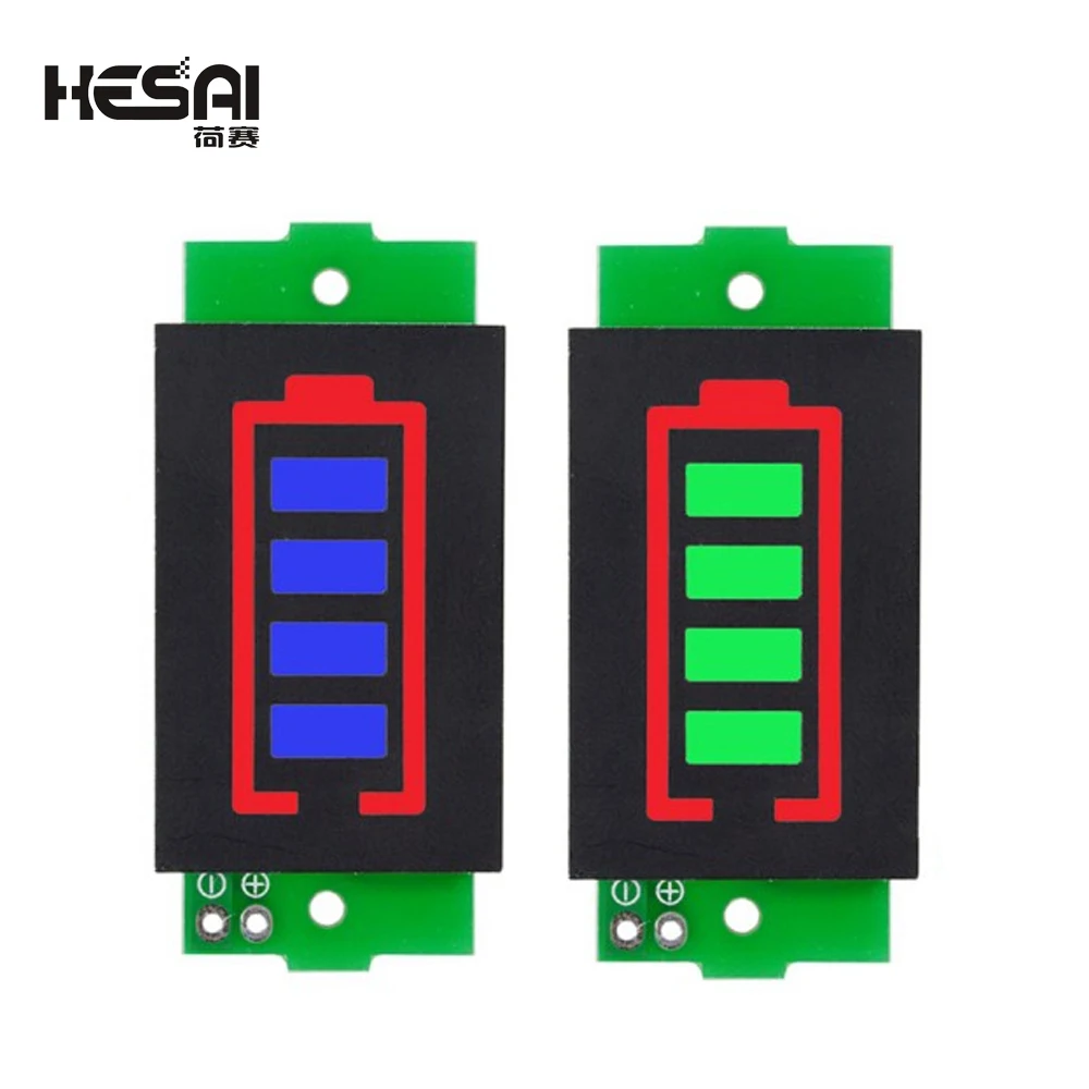 

1S 2S 3S 4S Single 3.7V Lithium Battery Capacity Indicator Module 4.2V Blue Display Electric Vehicle Battery Power Tester Li-ion