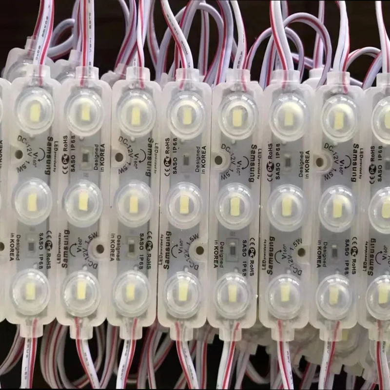 led modules led module led light 10pcs DC12V 5730 3 LED Module Light Injection Waterproof IP68 Cool / Warm White Advertisement Shop Signboard Lighting Decor
