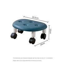 Universal Wheel Stool for Household Use Pulley Low Stool Seat with Wheels CHILDREN'S Multi-functional Stool, round Stool 6