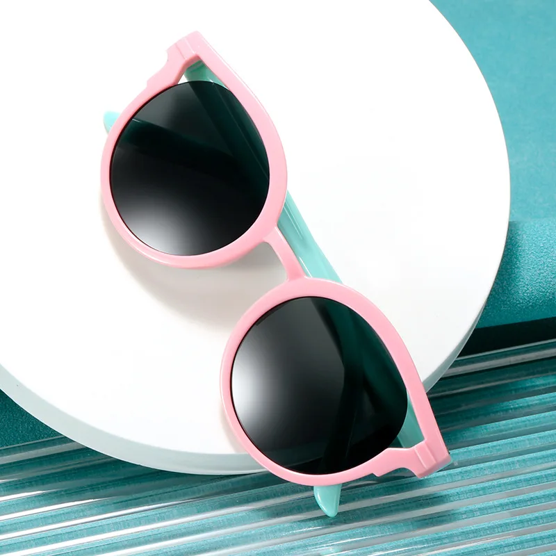 Children Boys Girls Cute Color round Sunglasses Kids Vintage Protection Classic cat eye sun glasses kids sunglasses children sunglasses