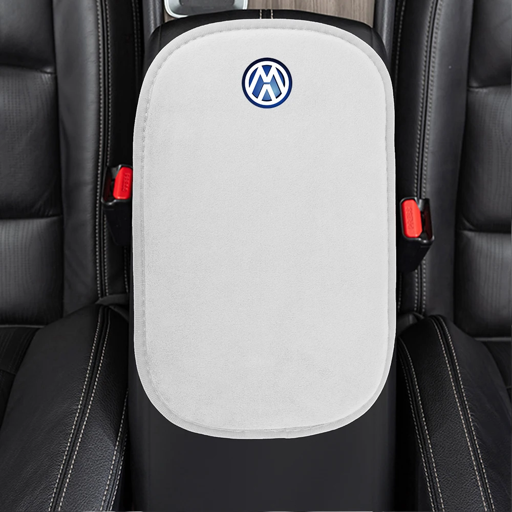 모피 자동차 팔걸이 패드 센터 콘솔 보호 쿠션 자동차 액세서리, 폭스바겐 VW GOLF6 MK6 MK7 MK7.5 8 MK8 변형 폴로
