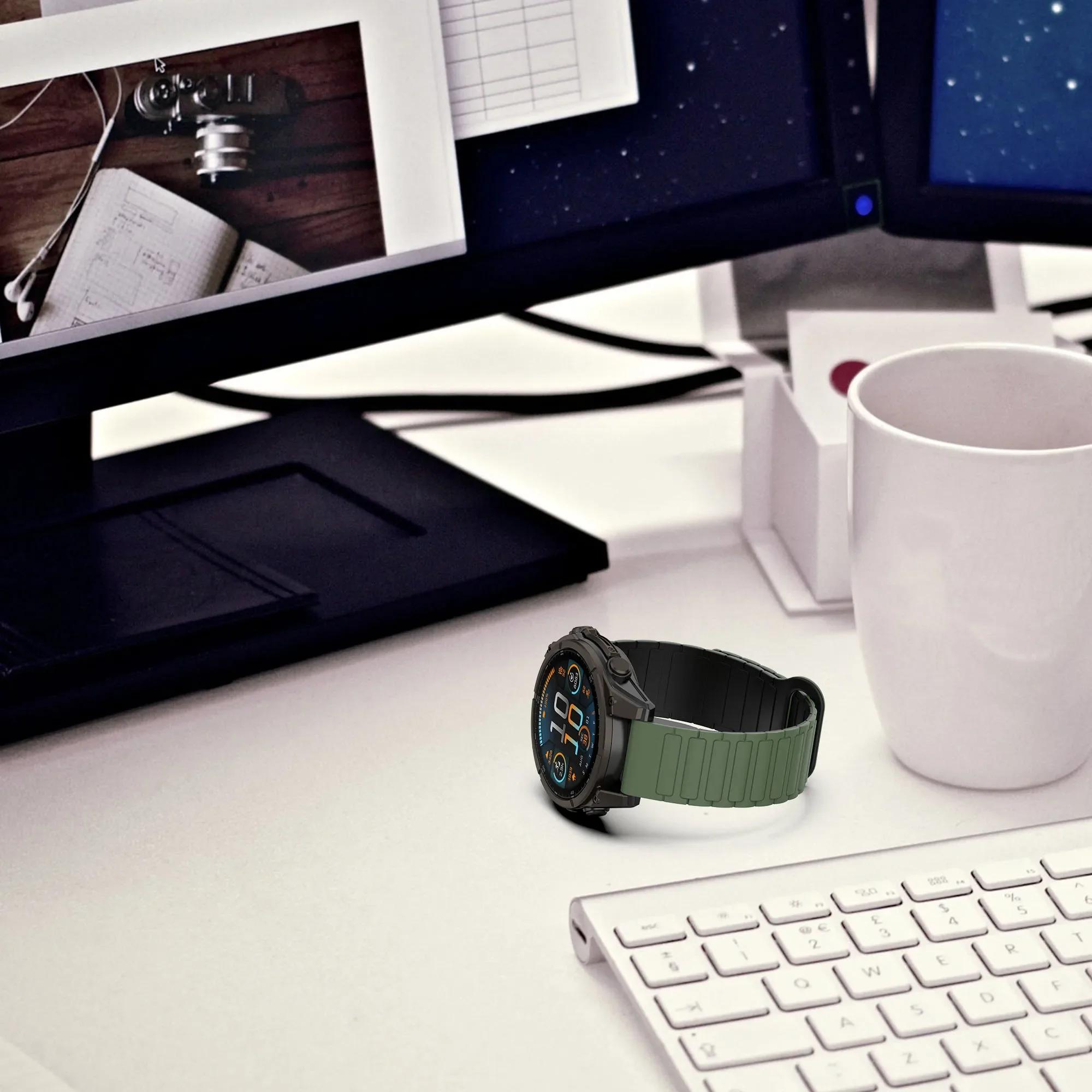 Magnetic Silicone Band - Versatile Quick Fit Bracelet Wrist Strap