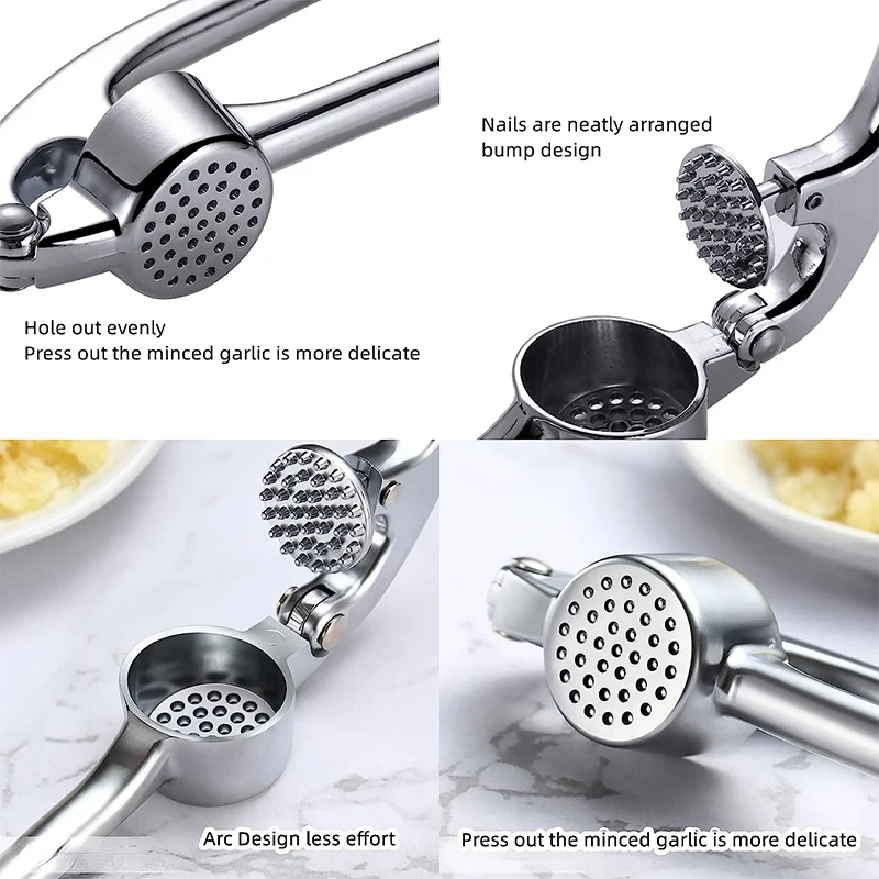 Stainless Steel Garlic Press 3