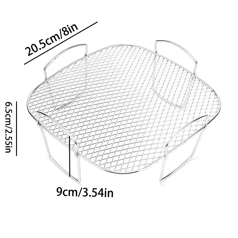 8-Inch Stackable Air Fryer Racks and Baking Accessories