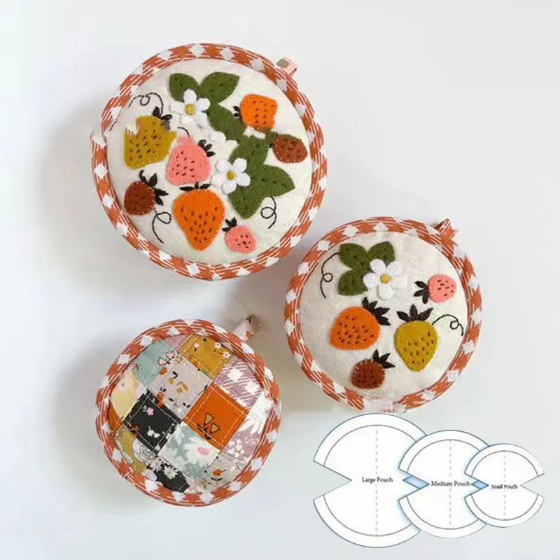 NUBECOM Cute Beetles Pouch Handmade Template DIY Craft Patchwork Ruler Sewing Pattern Decor Acrylic Templates Sewing Tools