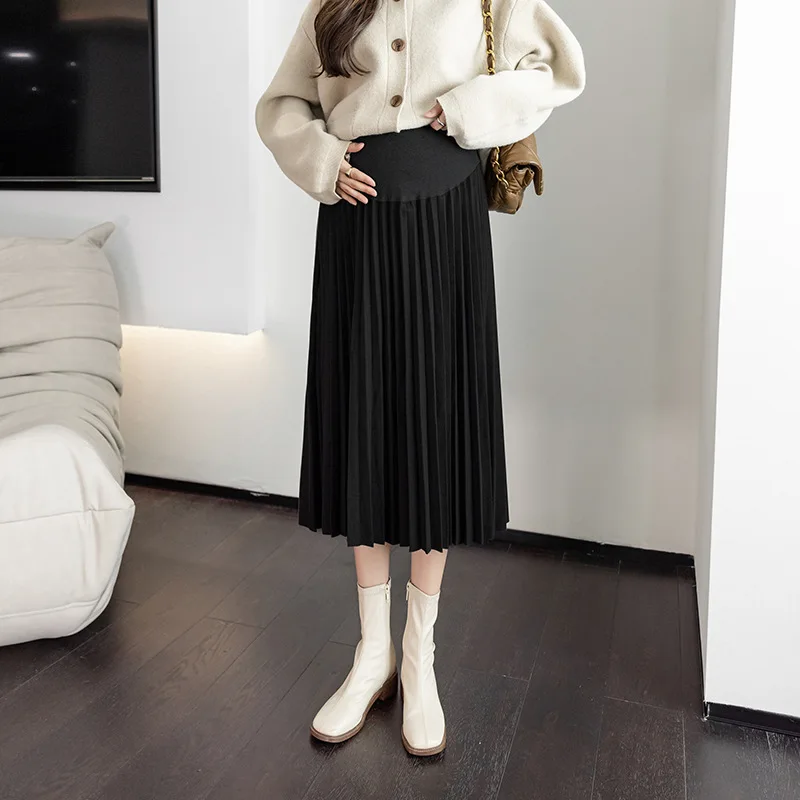 Maternity Skirt Long Fashion Spring Summer Maternity Skirts for Pregnant Women Large Size A-line Pregnancy Skirt