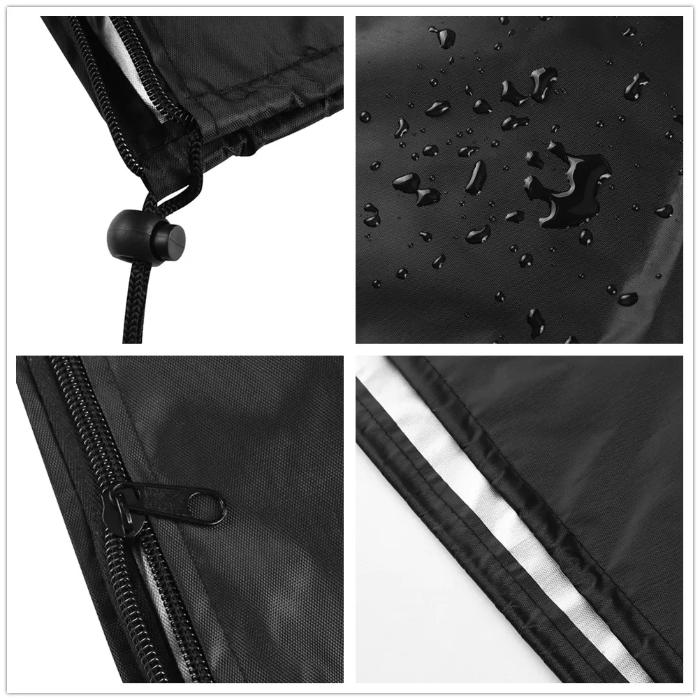 210D Oxford Cloth Patio Heater Cover Umbrella Fan-shaped Covers Waterproof with Zipper Garden Courtyard Furniture Protector