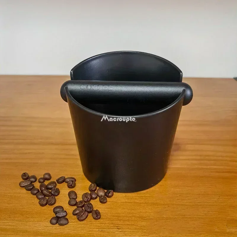 Cubo Para Posos De Café LMIP - Acero Inoxidable Con Mazo De Goma - Fácil De Limpiar - Ideal Para Cafeterías Y Hogar