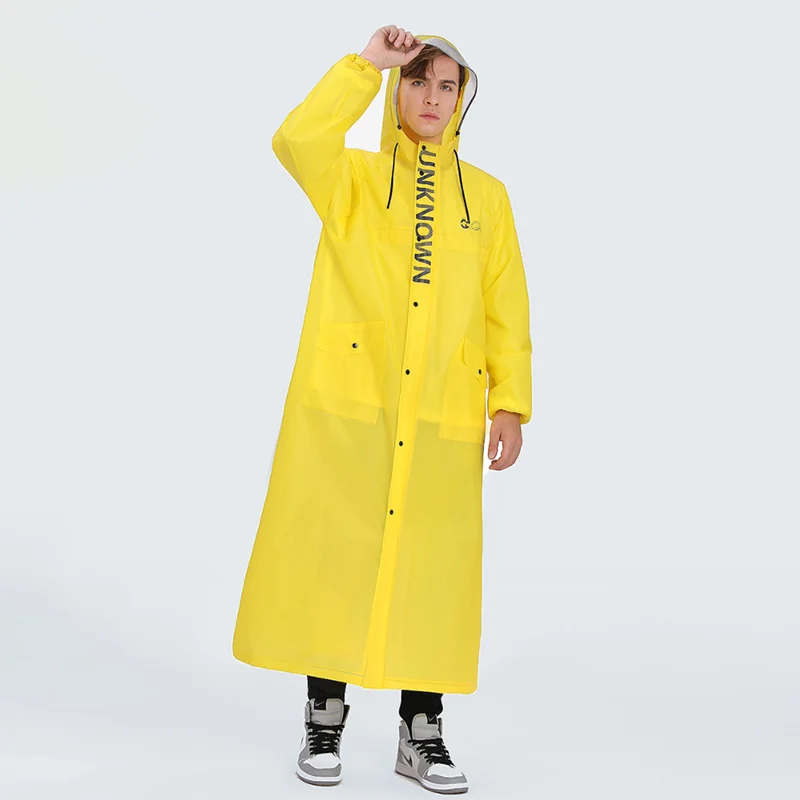 Chubasquero largo impermeable para hombre y mujer, Poncho amarillo para  viajes al aire libre, senderismo, Verano - AliExpress