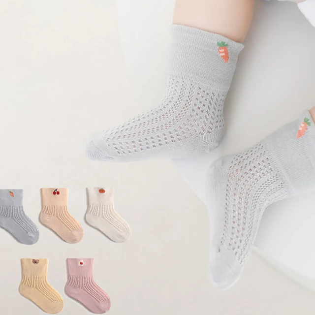 Chaussettes antidérapantes en coton et caoutchouc pour bébé, nouveauté,  mignonnes, fines, en maille, colorées, pour enfants, été, printemps -  AliExpress