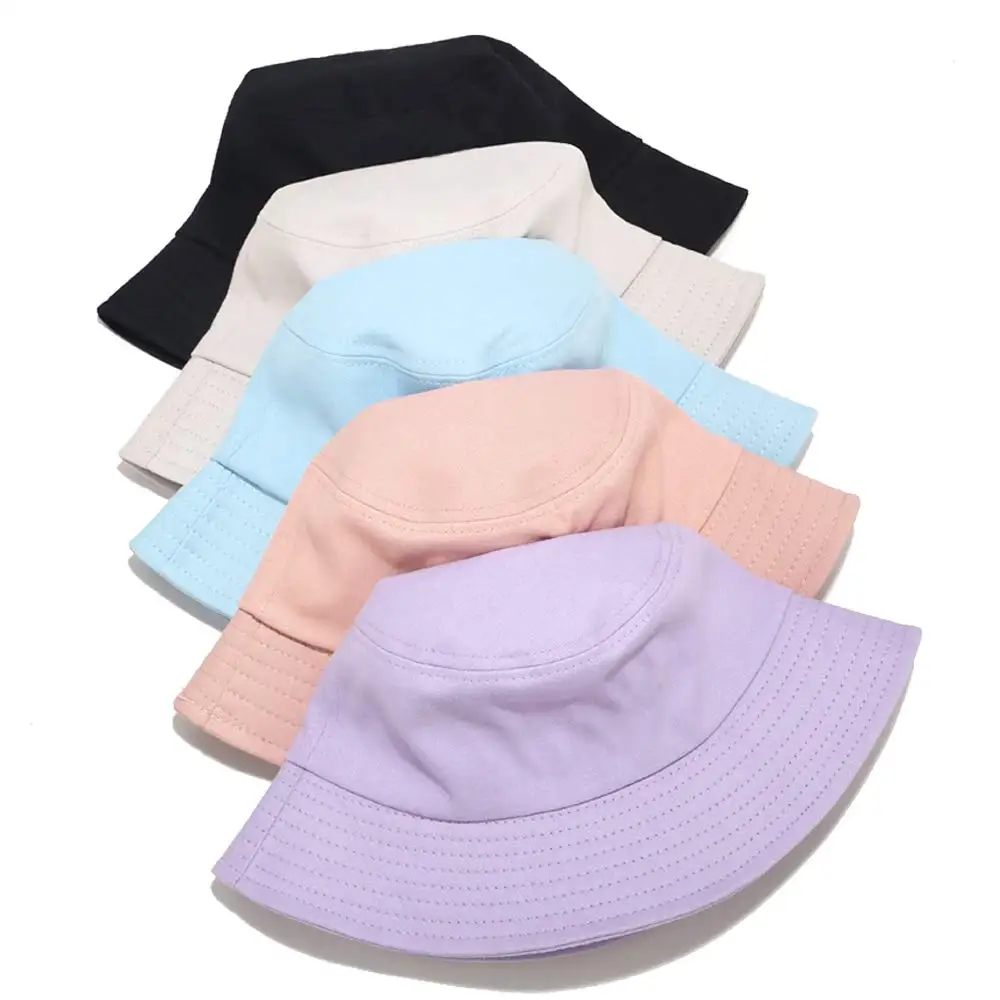 Reversible Blank Bucket Hat Summer Travel Beach Sun Hat for Women Men UV Protection Fisherman Hats
