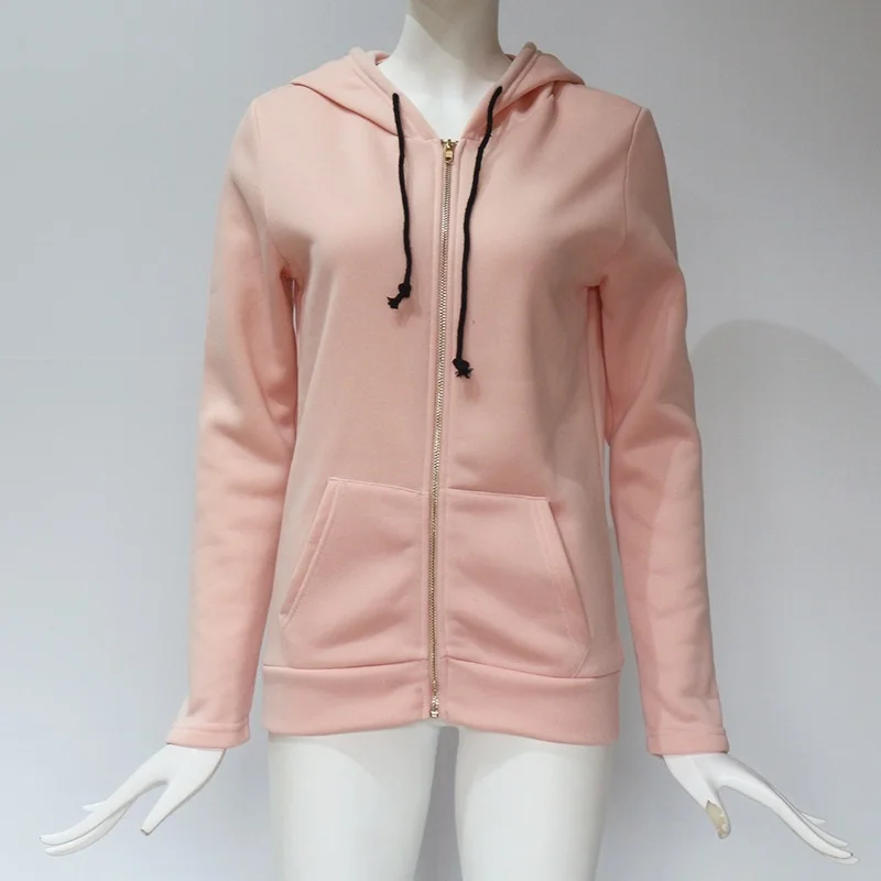 Autumn and Winter Warm Jacket Hooded Coat 2022 New Ladies Zipper Pocket Sweatshirt Casual Hoodie Jacket Oversized Sweatshirt