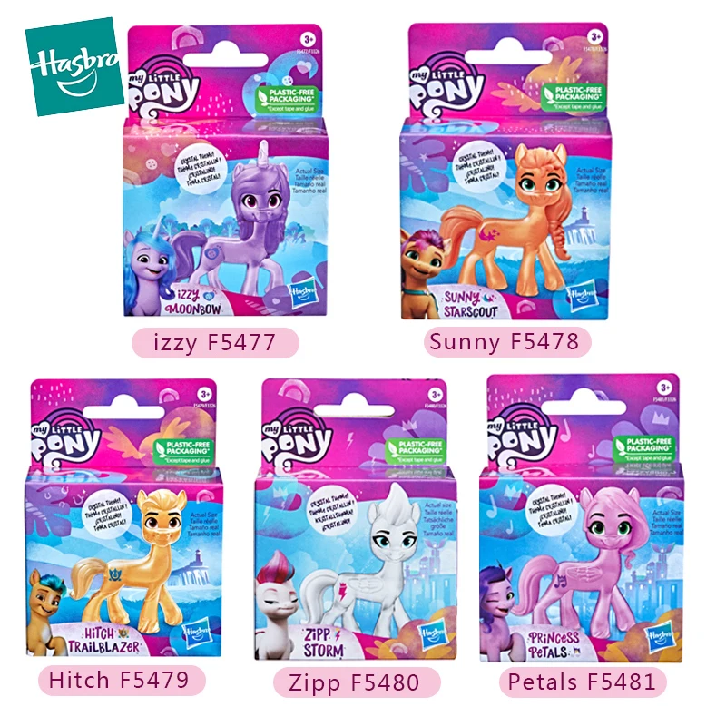 2.5In Originale 237 My Little Pony Anime Figure Crystal Pony Zipp Lzzy Sunny Hitch Principessa Petali Giocattoli Per Bambini Regalo Per Ragazza